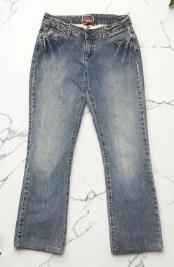Wrangler Premium Patch Jeans Women’s 7/8 28x30 Bootcut Medium Wash Stretch Denim